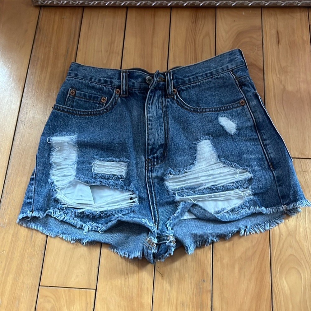 Denim shorts